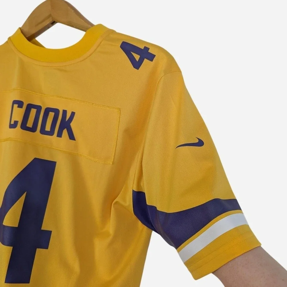 Nike Dalvin Cook Vikings Youth Gold Inverted Game Jersey #4 Youth Large